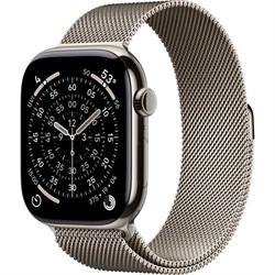 Apple Watch Series 11 46mm Natural Titanium Case with Natural Milanese Loop (M/L) Tn6FJNT4ii5Bw7FF9Sjmz2 - фото 34927