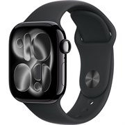 Apple Watch Series 11 42mm Jet Black Aluminum Case with Black Sport Band (S/M) CX3fQb1XiSlVR4kHLVilV3