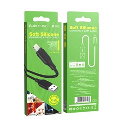 кабель BOROFONE BX42 черный USB to Lightning 1м U6pTTwXGhzB4-gWFdYpAK3 - фото 17453