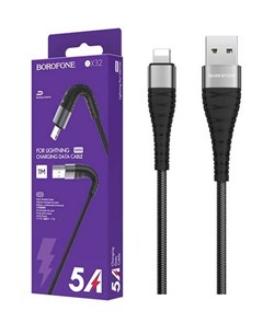 кабель BOROFONE BX32 черный USB to Lightning 1м OOkR09xWieY8KPVV5IEEM3 - фото 18230