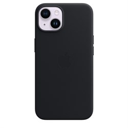 Чехол накладка iPhone 14 Plus Leather Case MagSafe Black qutEqKKjipzw1zqutqtSD2 - фото 19228