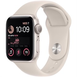 Apple Watch SE 2 44mm Starlight Sport Band (S/M) 102625996006 - фото 19259