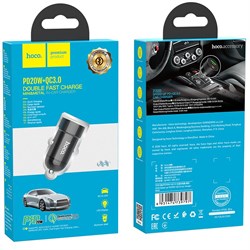 Адаптер hoco. Z32B 20W черный USB+Type-C WSD9TDpii3VM0lAi72ZZV2 - фото 20908