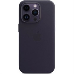 Чехол накладка iPhone 14 PRO Leather Case (Magsafe IC) Ink dHkhTyD0iQ3h9atw7AYMH0 - фото 21740