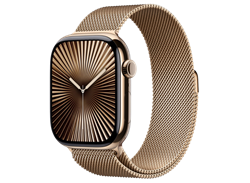 Apple Watch Series 10 46mm Milanese Loop M/L Gold Titanium JOYS8WsaggGnZR-W7MyQa1 - фото 23188