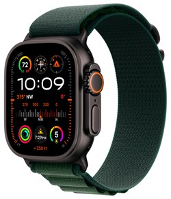 Apple Watch Ultra 2 49 мм Black Titanium Case Green Alpine Loop (M/L) efaCkSAjgJgg3kUsRtJAp0 - фото 23376