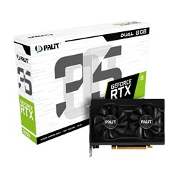 Palit GeForce RTX 3050 8192Mb, Dual 8G (NE63050018P1-1070D) 1xDVI-D, 1xHDMI, 1xDP, Ret NE63050018P1-1070D - фото 27037