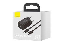 Блок питания и кабельType-C - Lightning  Baseus SI 20W black d0AwtHvTiy9yhWppy74XR1