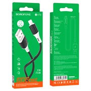 кабель BOROFONE BX79 черный USB to Lightning 1м PBl70sD7g7Jxl7CmuDJuI2