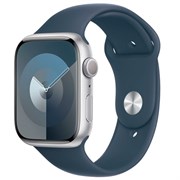 Apple Watch 9 41mm Silver Sport Band (S/M) mVfWJ84oggmH3z0Au8Ois1