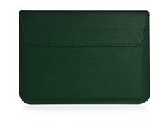 Чехол конверт MacBook 13-14" All modes Gurdini Sleeve с подставкой эко-кожа Тёмно-зеленый iy-drYMCieo7VFHApJqcL3