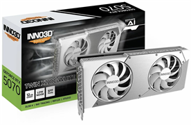 Inno3D GeForce RTX 5070 12288Mb, Twin X2 OC White 12 Gb (N50702-12D7X-195064W) 1xHDMI, 3xDP, Ret N50702-12D7X-195064W
