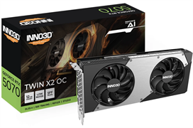 Inno3D GeForce RTX 5070 12288Mb, Twin X2 OC 12 Gb (N50702-12D7X-195064N) 1xHDMI, 3xDP, Ret N50702-12D7X-195064N