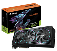 Gigabyte GeForce RTX 5070 Ti 16384Mb, AORUS Master 16 Gb (GV-N507TAORUS M-16GD) 1xHDMI, 3xDP, Ret GV-N507TAORUS M-16GD